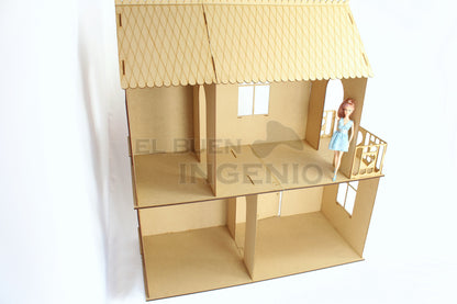 Casa de munecas barbie C2L Sin Muebles