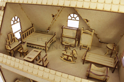 recamara casita de muñecas
