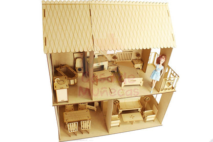 Casa de munecas barbie C2L