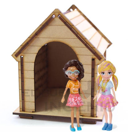 Mini casa para mascotas Barbie o casita de juguete para polly
