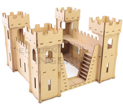Castillo 2 para figuras tipo Polly Pocket, Playmobil, GIJoe o similares