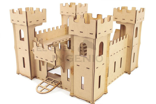 Castillo 2 para figuras tipo Polly Pocket, Playmobil, GIJoe o similares