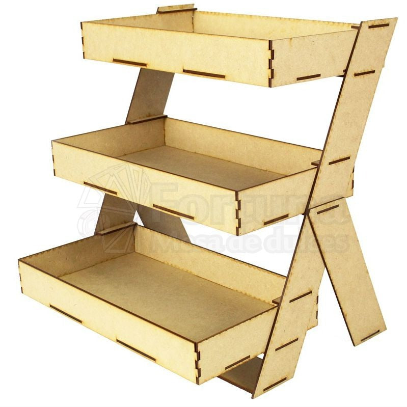 Escalera con charolas