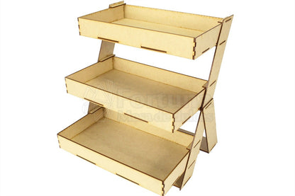 Escalera con charolas