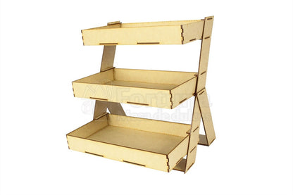 Escalera con charolas
