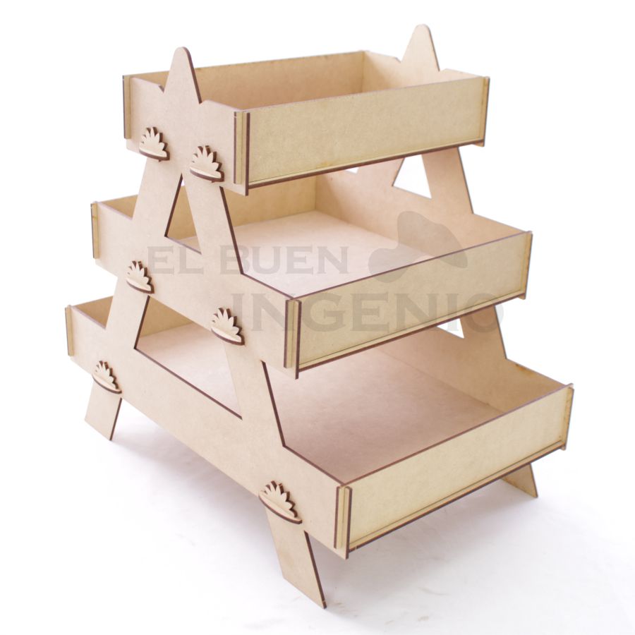 Escalera con charolas tijera Economico