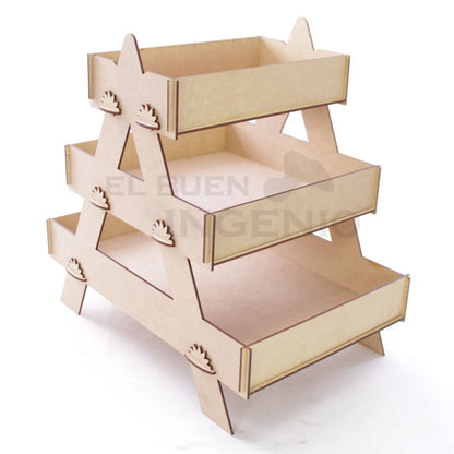 Escalera con charolas tijera Economico