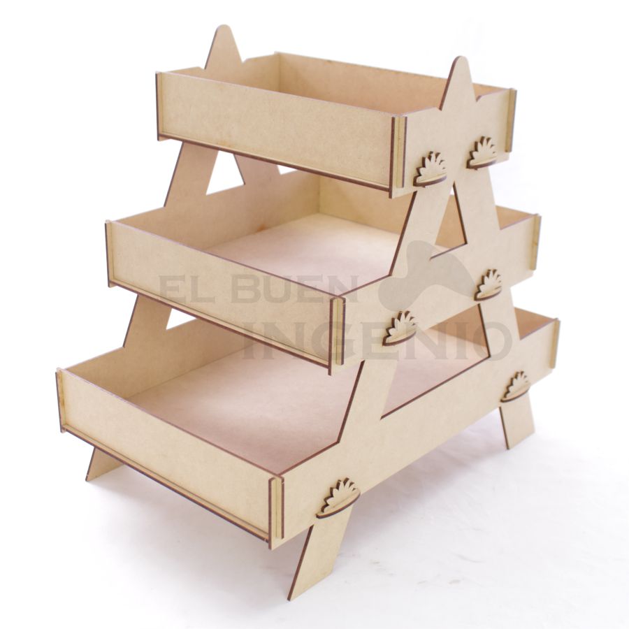 Escalera con charolas tijera Economico