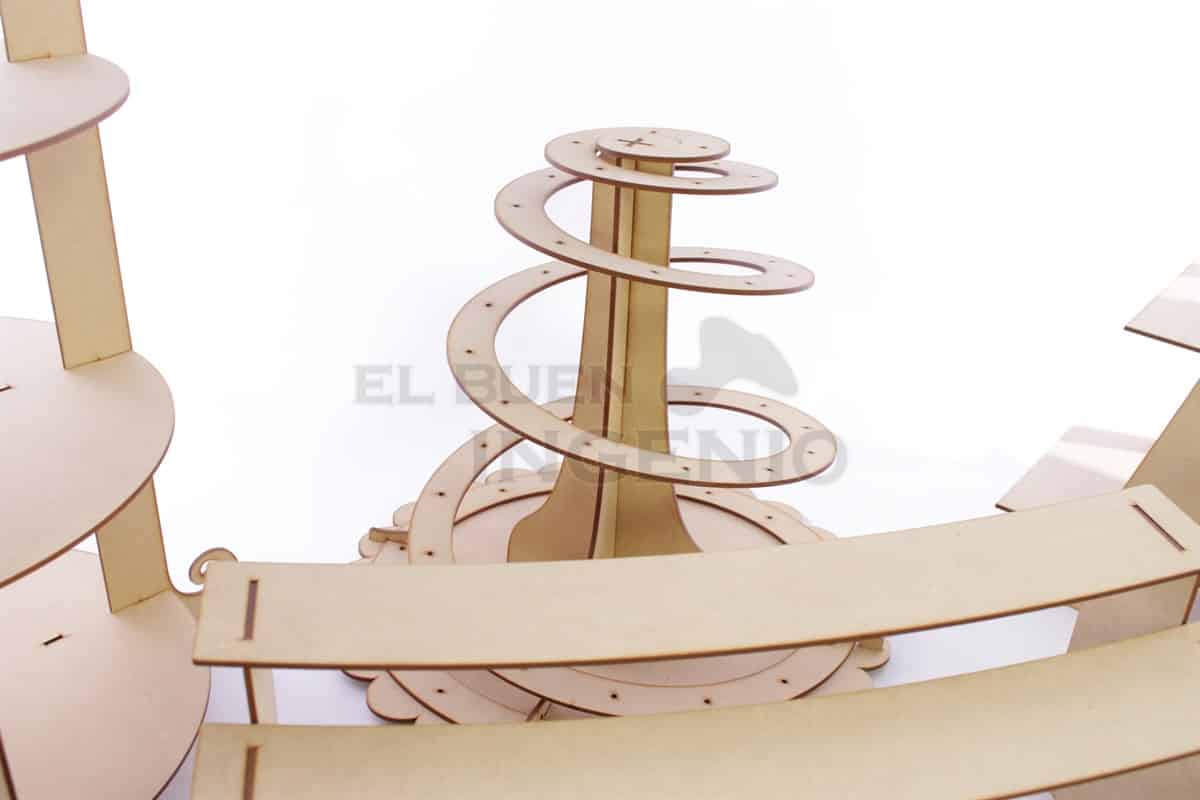 espiral paletas mesa dulces