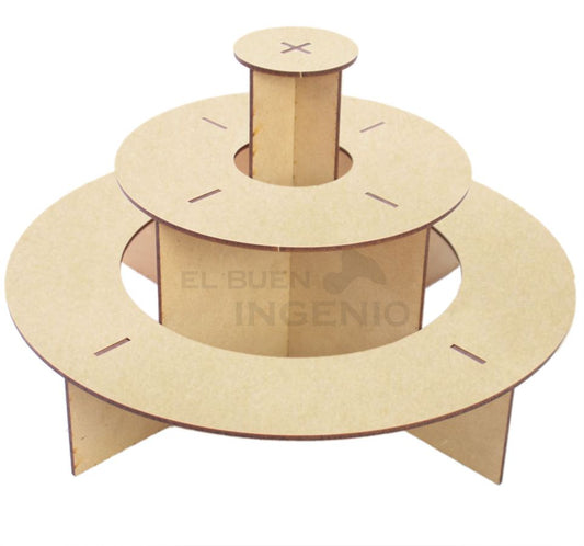 Base Gradas Circular 3P para base cupcakes