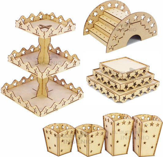 Mesa de dulces Bautizo Estrellas