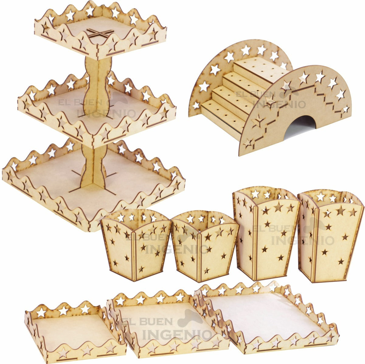 Mesa de dulces Bautizo Estrellas