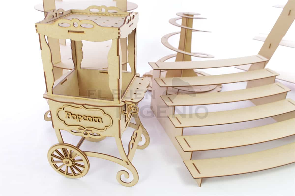 mesa de dulces carrito palomitas