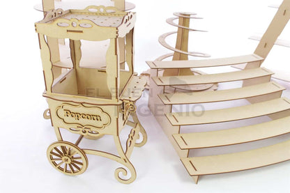 mesa de dulces carrito palomitas