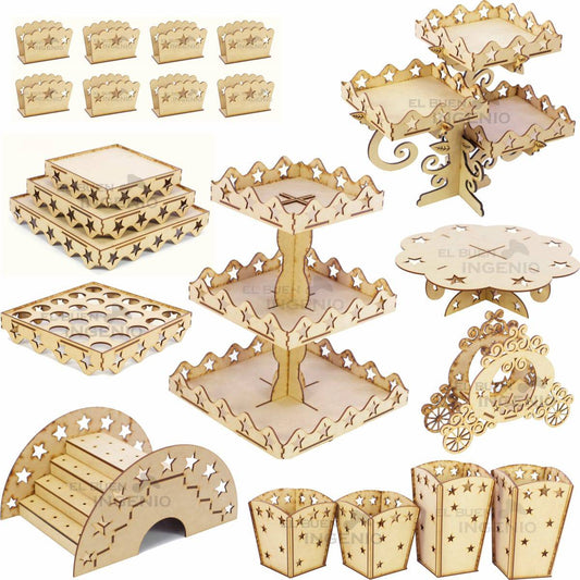 Mesa de dulces Estrellas con servilleteros