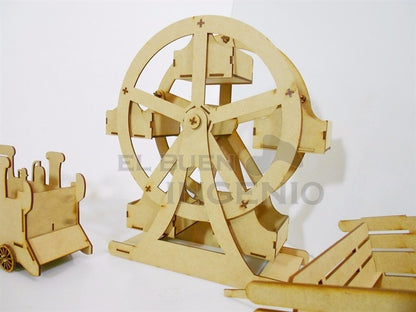 Kit mesa de dulces torre Eiffel carrusel triciclo
