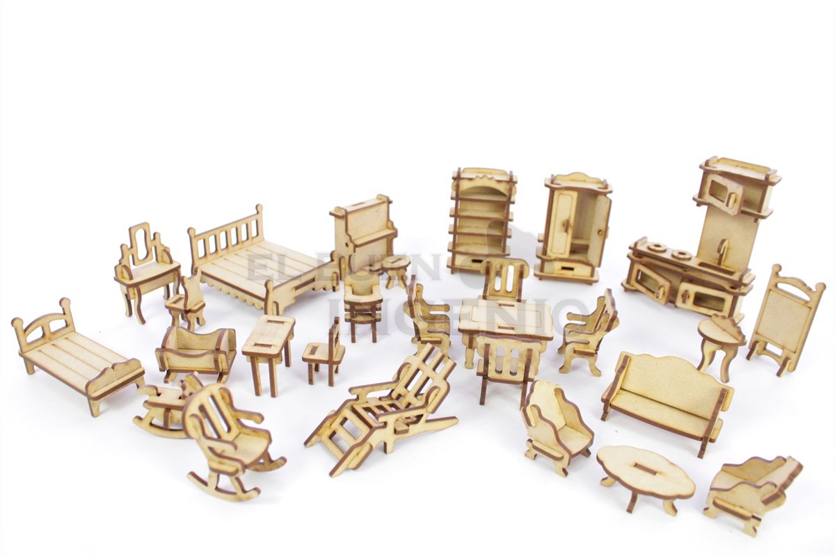 muebles que incluye la casa de muñecas
