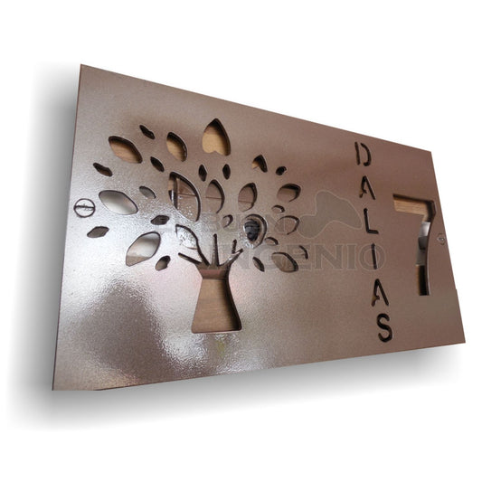 Numero Residencial Exterior en medida 35cm x 25cm