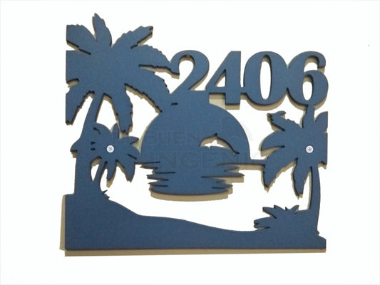 Numero Residencial Exterior Playa