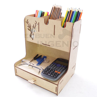 Organizador de escritorio con base para celular Conejo N5