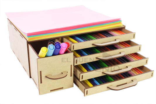 Organizador de Lápices de Colores para Escritorio