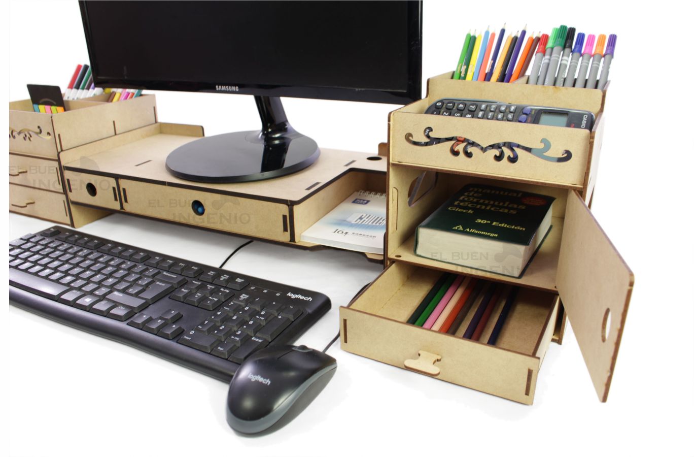 Organizador de escritorio Base elevadora de Monitor 1 Set 3 Piezas