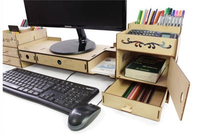 Organizador de escritorio Base elevadora de Monitor 1 Set 3 Piezas