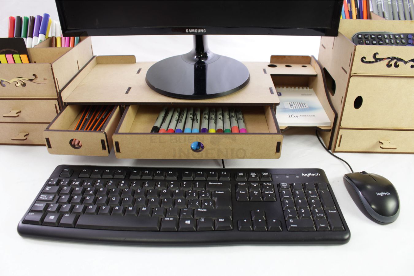 Organizador de escritorio Base elevadora de Monitor 1 Set 3 Piezas