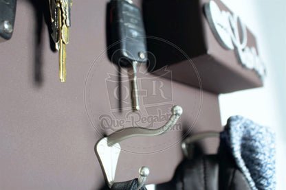 Organizador Perchero Portallaves Moderno Metalico Regalo Hombre Y Mujer Repisa Multiuso Chico