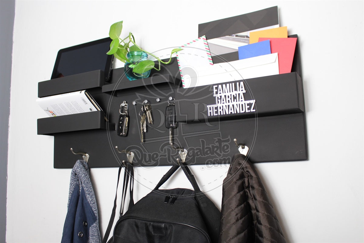 Organizador Perchero Portallaves Moderno Metalico Regalo Hombre Y