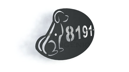 Numero Residencial Exterior Perritos