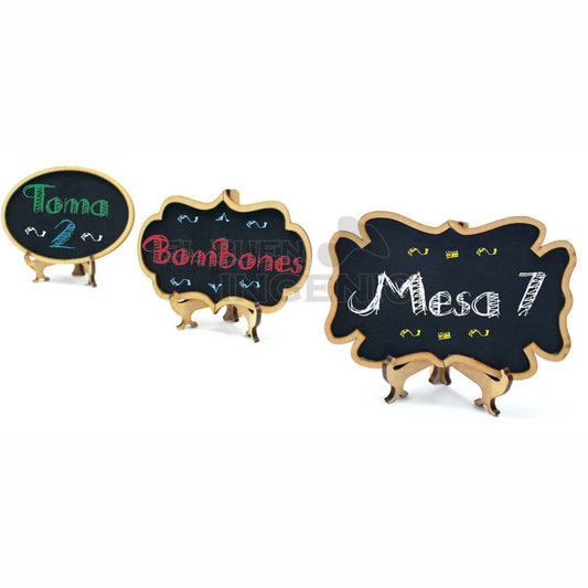 Mini pizarrones set 3 piezas
