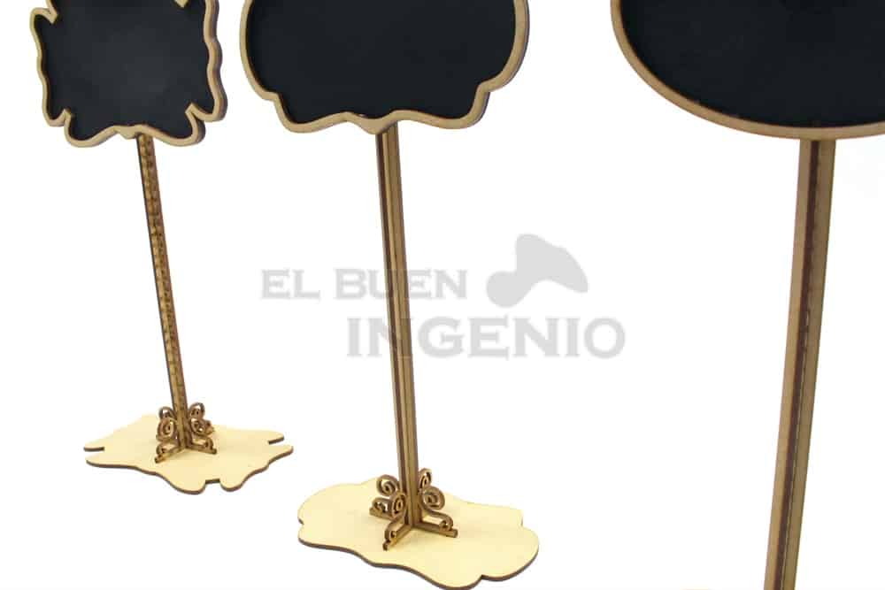 pizarrones indicadores mesa de dulces