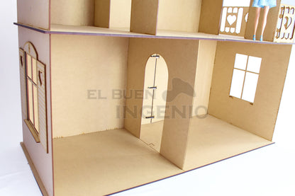 Casa de munecas barbie C2L Sin Muebles