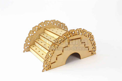 Puente paletero floral para mesa de dulces
