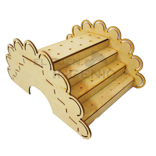 Puente de paletas escalera