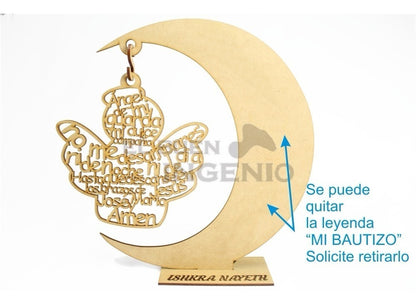 Recuerdos Bautizo Ángel Luna Oración Larga Centros De Mesa