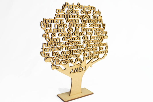 Recuerdo bautizo XV boda arbol abundancia padre nuestro
