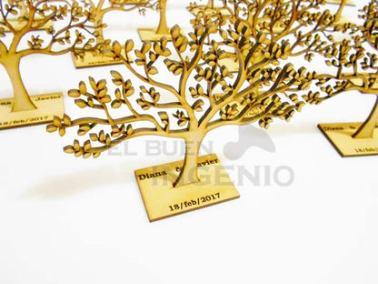 recuerdos para bautizo arboles personalizados