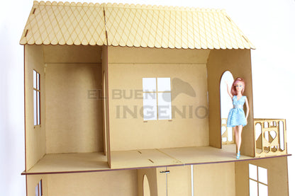 Casa de munecas barbie C2L Sin Muebles
