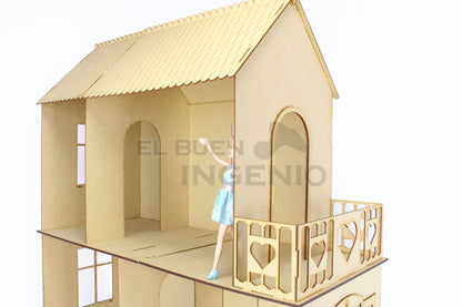 Casa de munecas barbie C2L Sin Muebles
