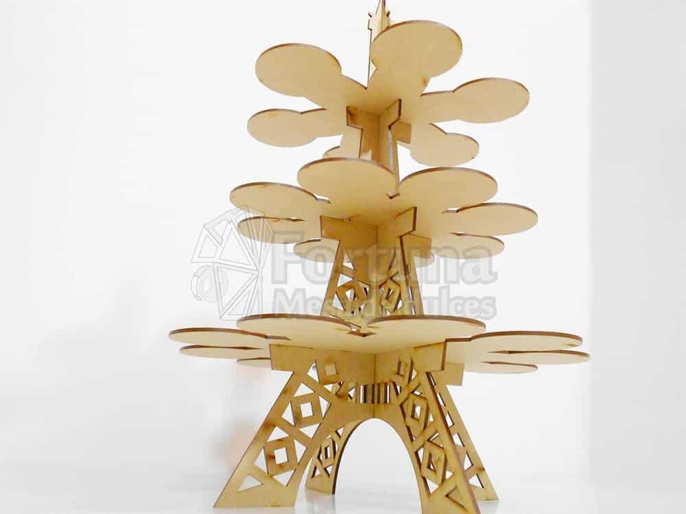 Torre Eiffel como base para cupcakes