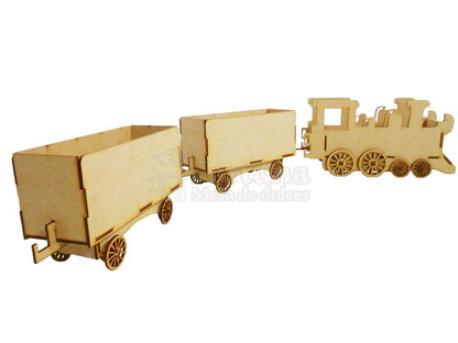 Tren dulcero o centro de mesa