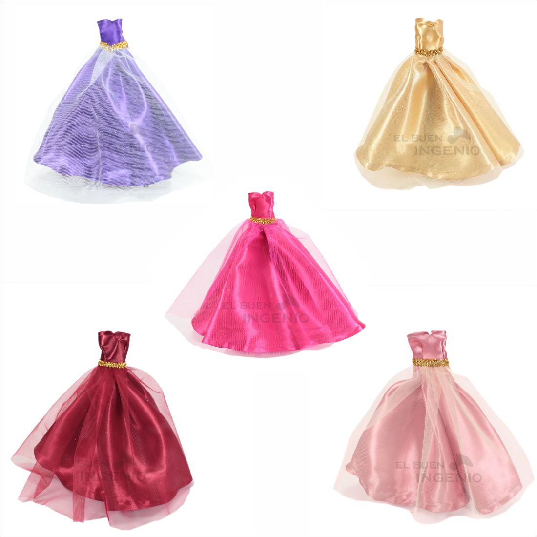 Vestidos De Muñecas Elegantes Princesas Ropa Para Barbie Vestiditos