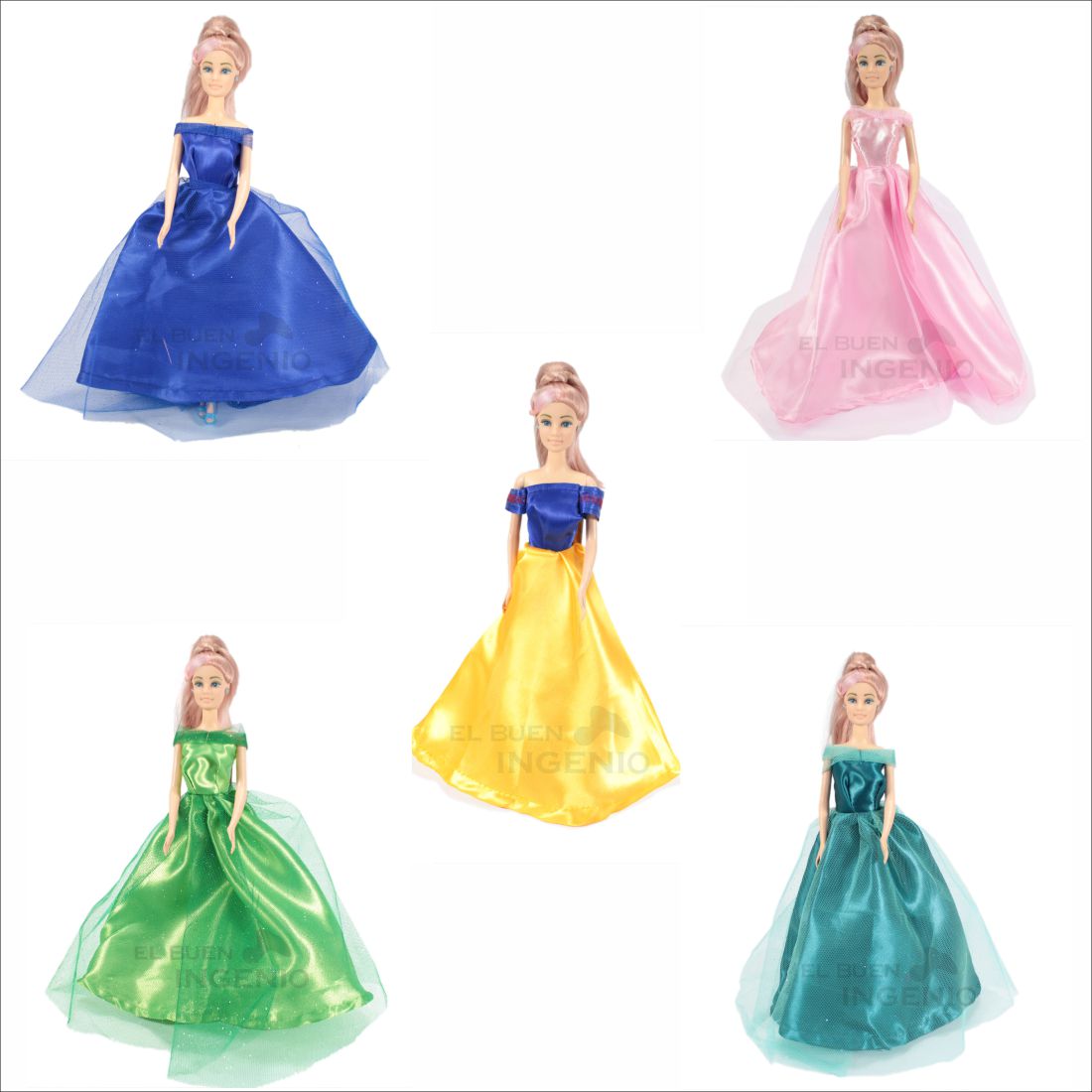 Vestidos De Muñecas Princesas Ropa Para Barbie Vestiditos